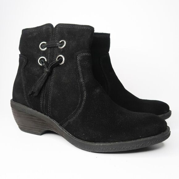 BareTraps Shoes - BareTraps Womens Booties Sasha Size 9 Black Suede Boots‎